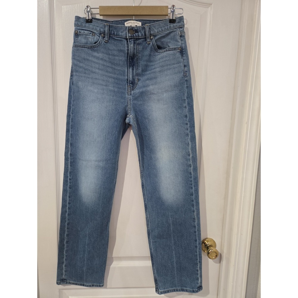 Womens Banana Republic 90s Straight Size 29 Jeans Retro Quiet Luxury High Waist